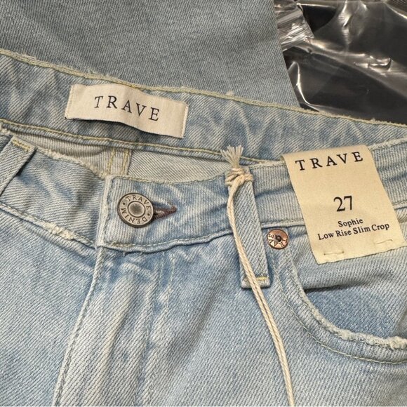 NWT Trave Sophie Low Rise Slim Crop Jeans in California Dreamin light wash - Picture 7 of 10